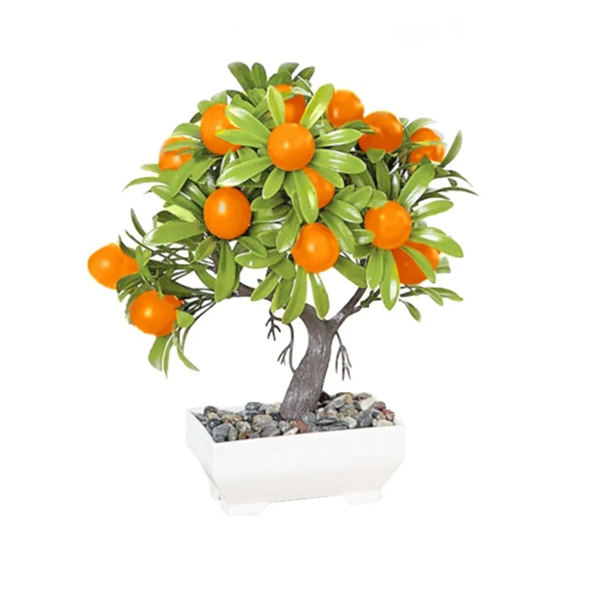 IRIS E5697 mandarin dekoráció művirággal cserépben 18x24cm #1