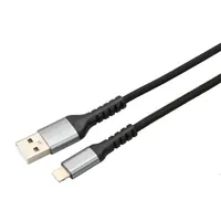 AVAX CB401G STEELY 1,5m 20W USB A-Lightning gyorstöltő sodorszálas acélszürke adat- és töltőkábel #2