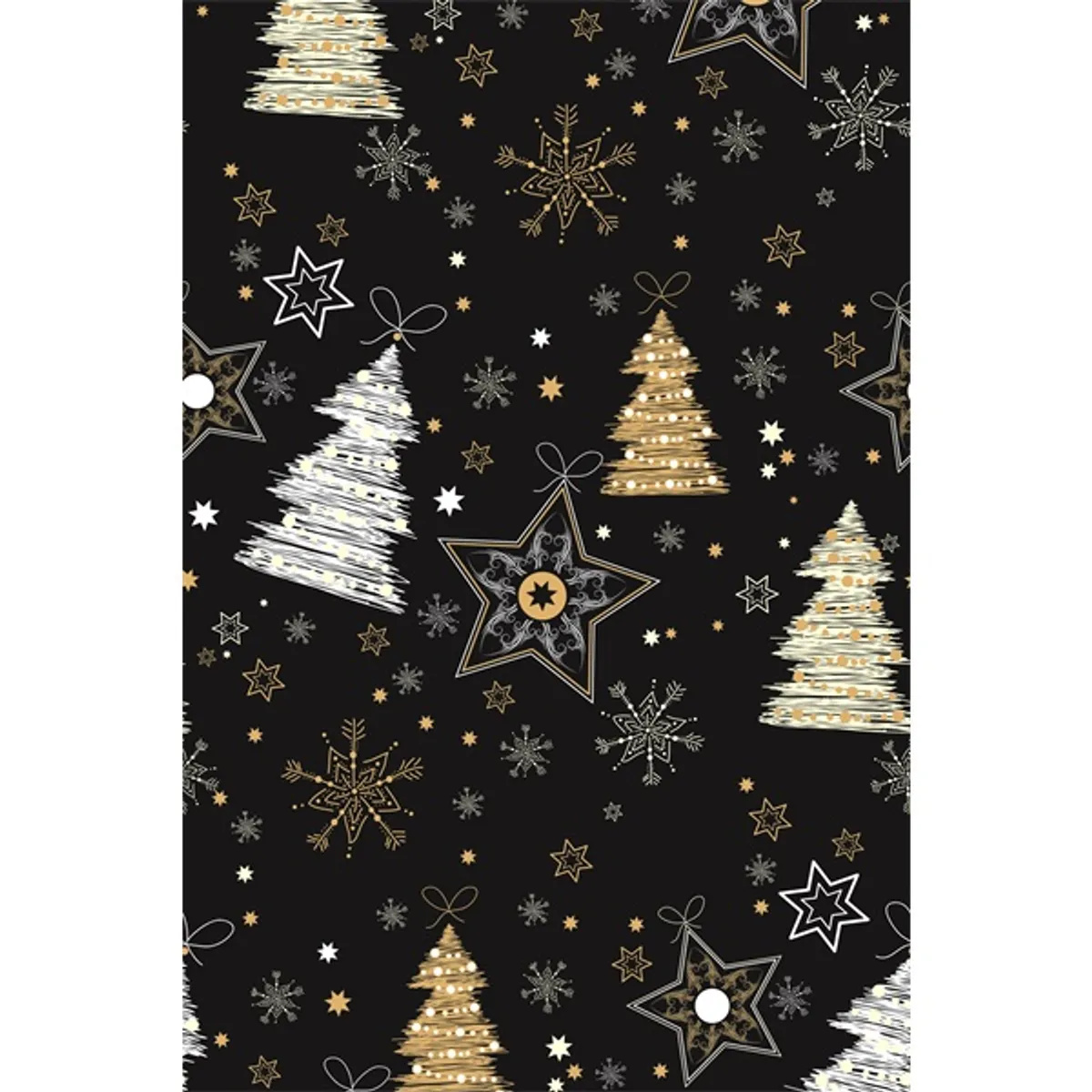 IRIS Karácsonyi tekercses METAL csomagolópapír,  200x70cm, különböző mintákkal, 60g/m2 #5