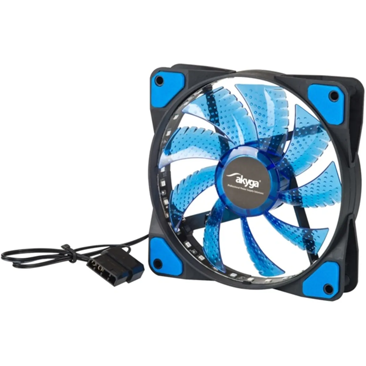 Akyga AW-12E-BL 120mm kék LED ház hűtőventilátor #1
