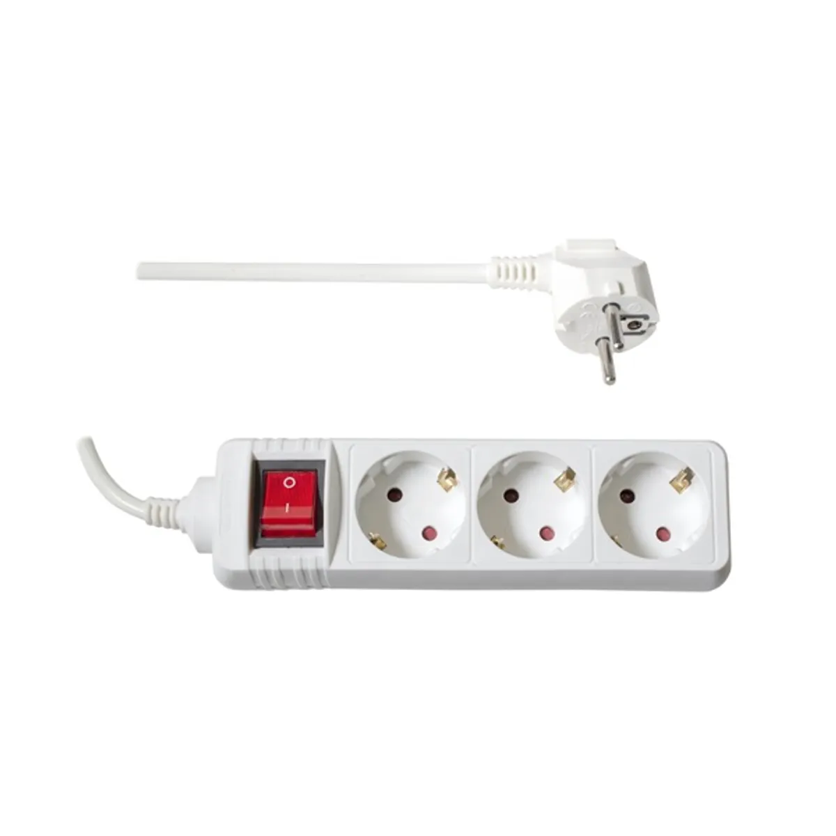 TOO PSW-315S 3 aljzat 1.5 méter 3x1.0mm2 fehér kapcsolós elosztó #1