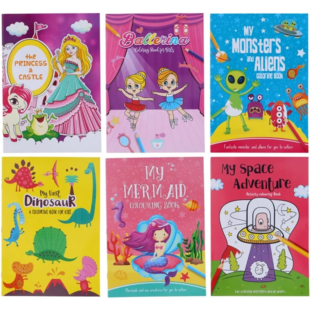 32 oldalas 6 mintás színező könyv #1