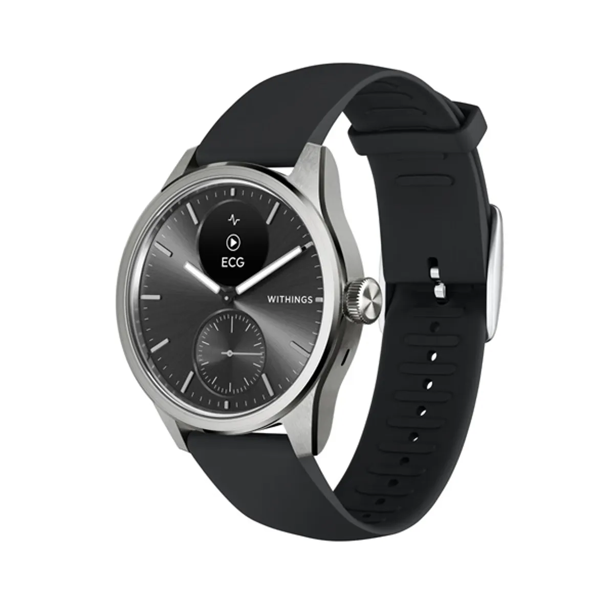 Withings HWA10-model 4 ScanWatch 2 42mm fekete okosóra #1