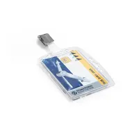 Durable ENCLOSED csipesszel 1 kártyához biztonságikártya tartó #2