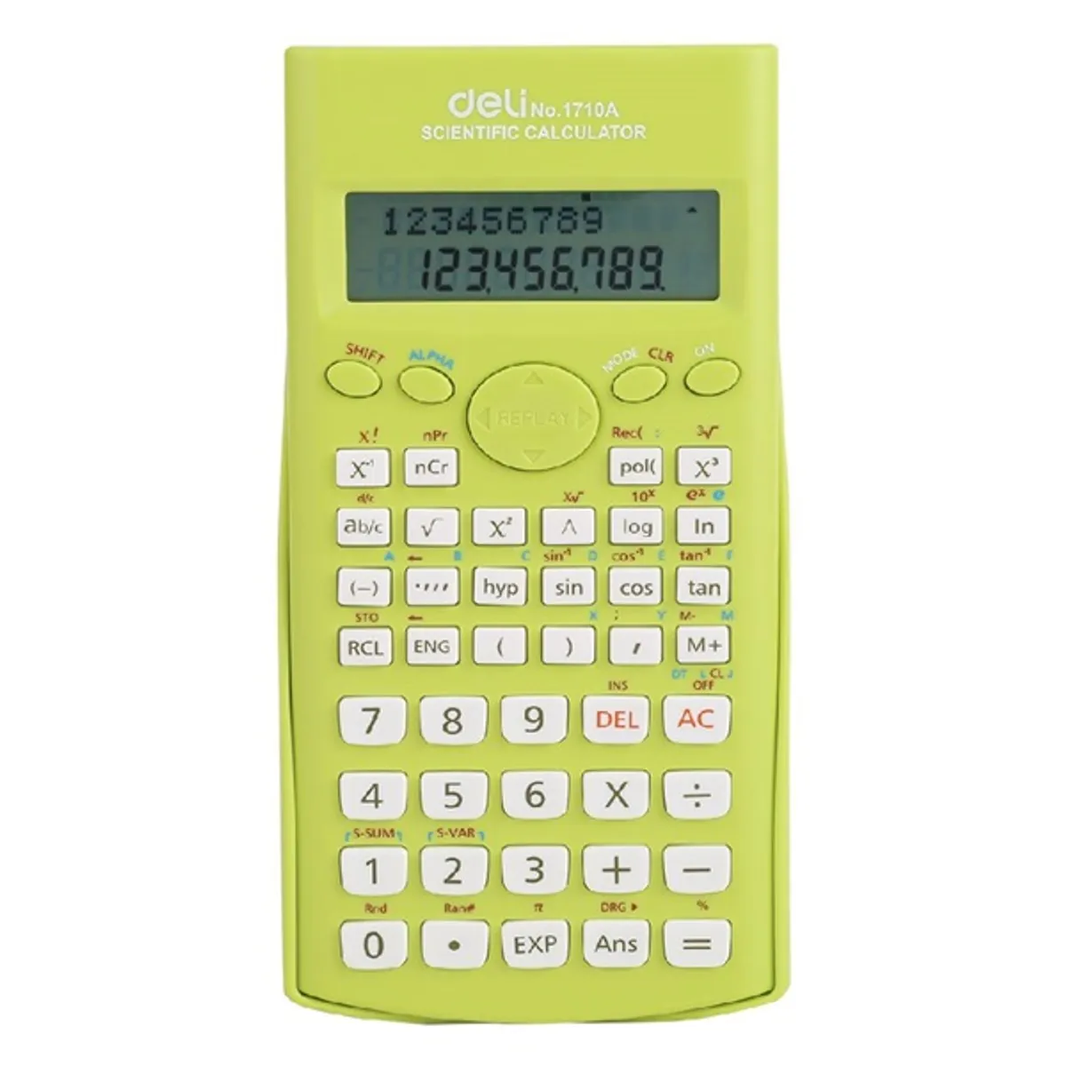 Deli Core DL-1710 240 funkciós világoszöld tudományos számológép #1