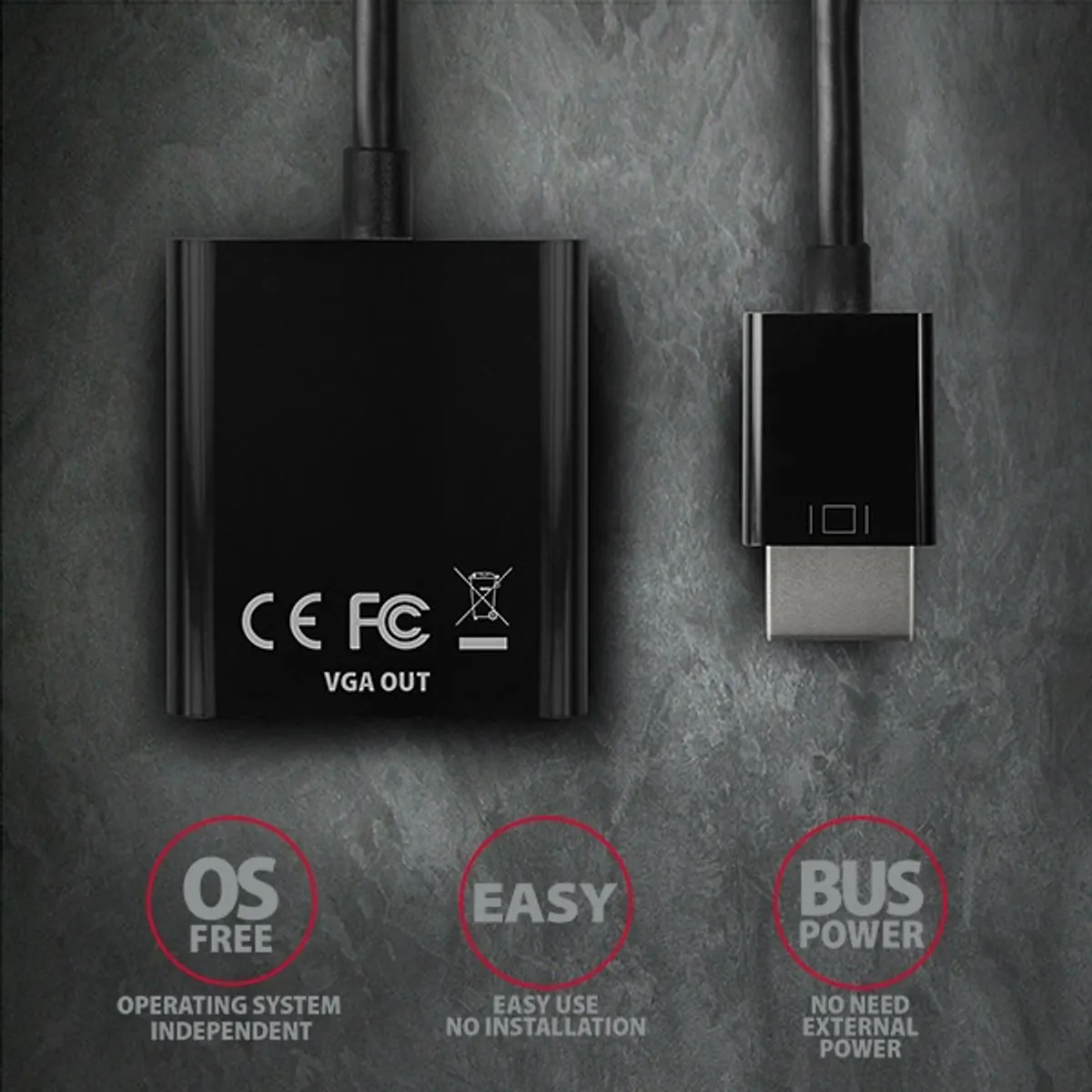 Axagon RVH-VGN HDMI - VGA adapter #6