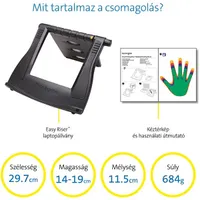 Kensington K52788WW SmartFit Easy Riser állítható magasságú laptop hűtő állvány #6