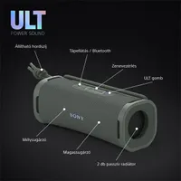 Sony SRSULT10H.CE7 ULT FIELD 1 hordozható vezeték nélküli szürkészöld Bluetooth hangszóró #8