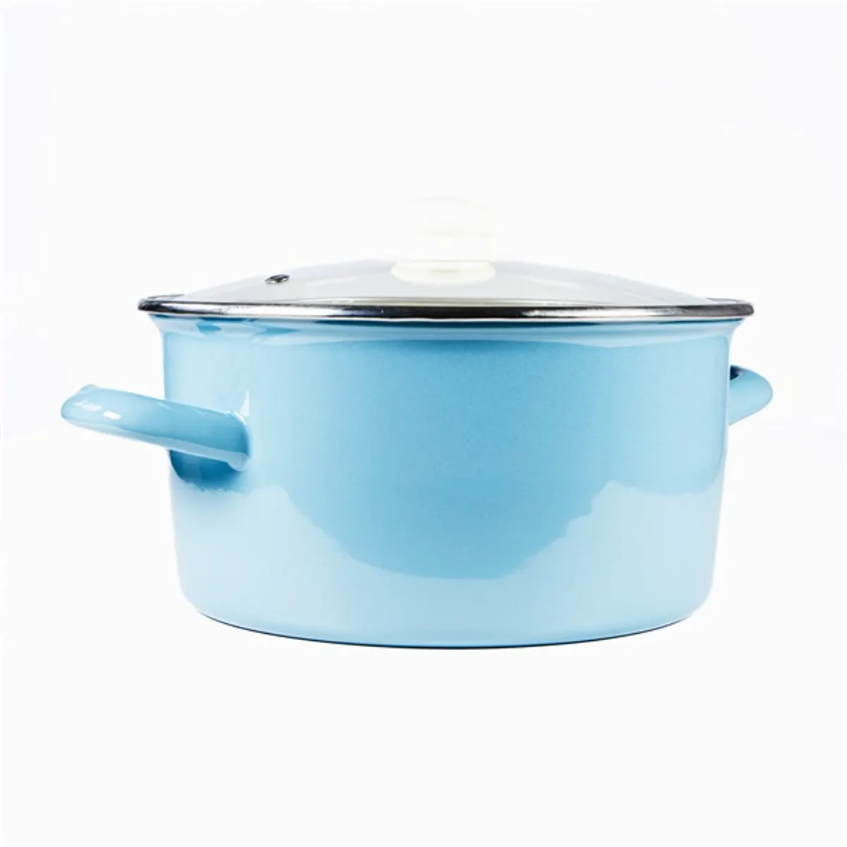 TOO LINE BLUE 3,65 literes, 22cm átmérő, 11cm magasságú lábas (fazék) üveg fedővel #2