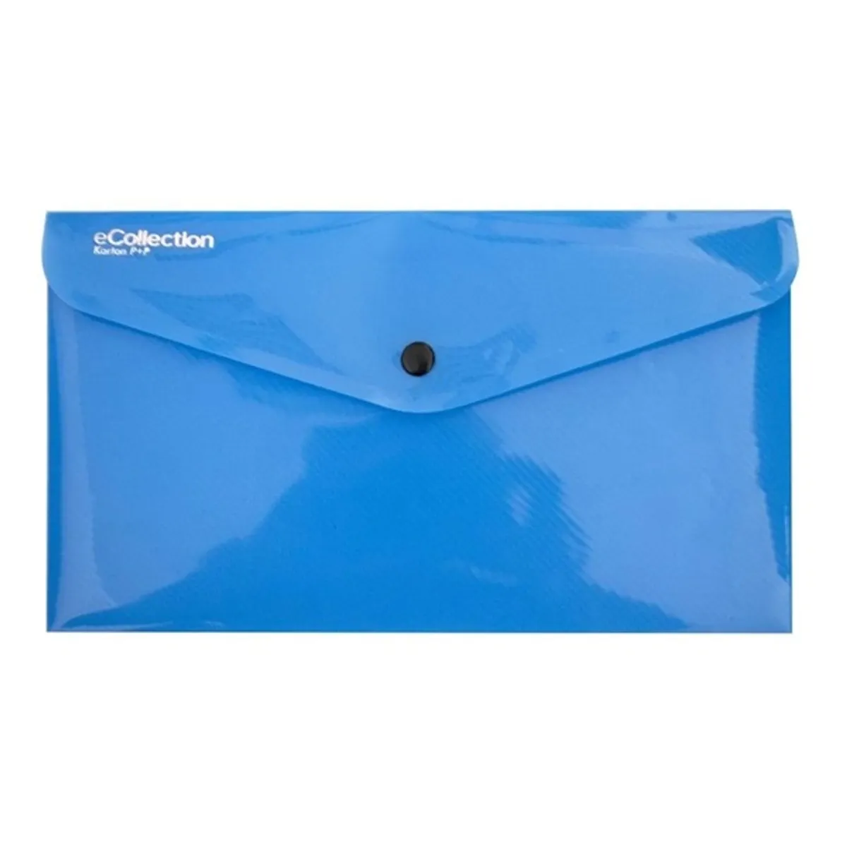 Karton P+P DL átlátszó kék patentos tasak #1
