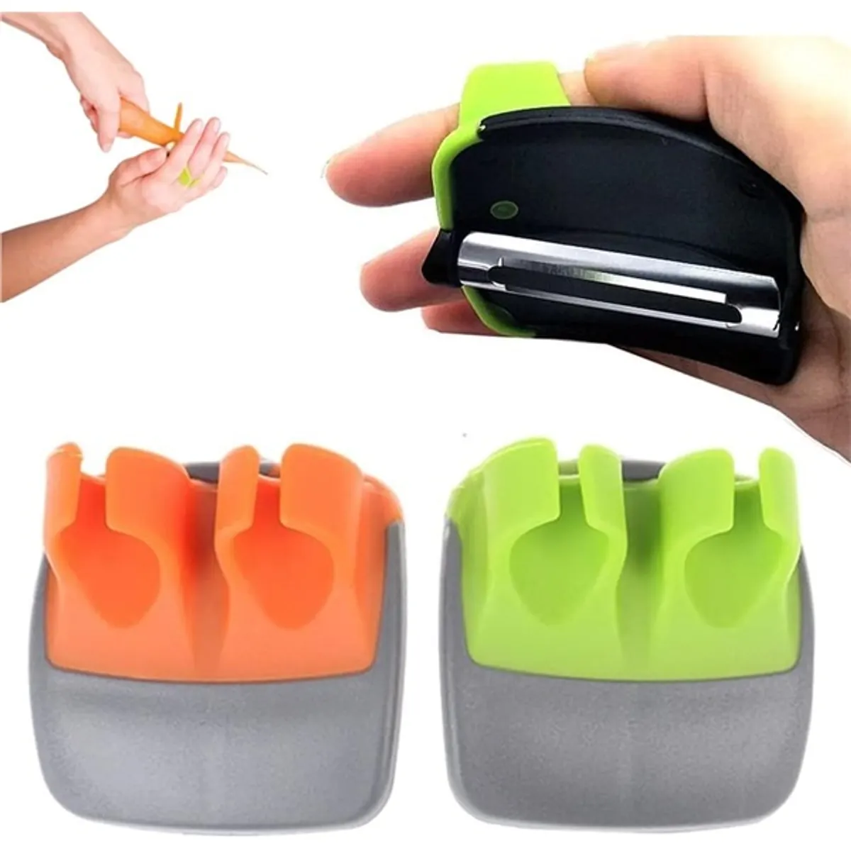 IRIS KT-237-G konyhai hámozó zöld színű #1