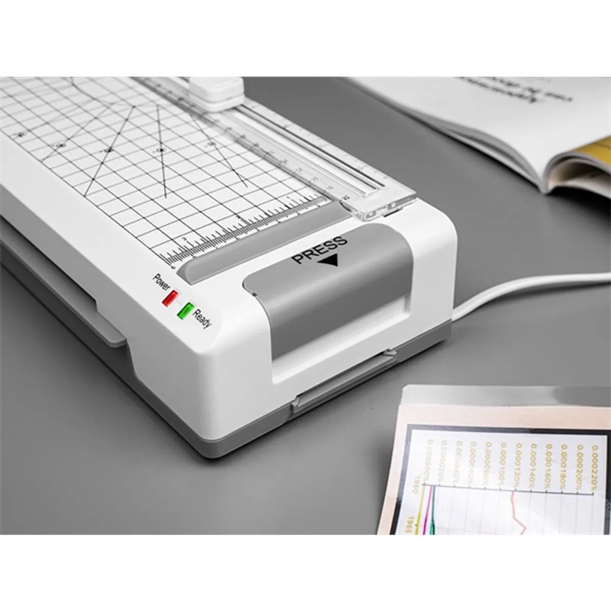 Tracer TRANIS47269 TRL-7  All-in-One A4 25 cm/perc fehér-szürke laminálógép #7