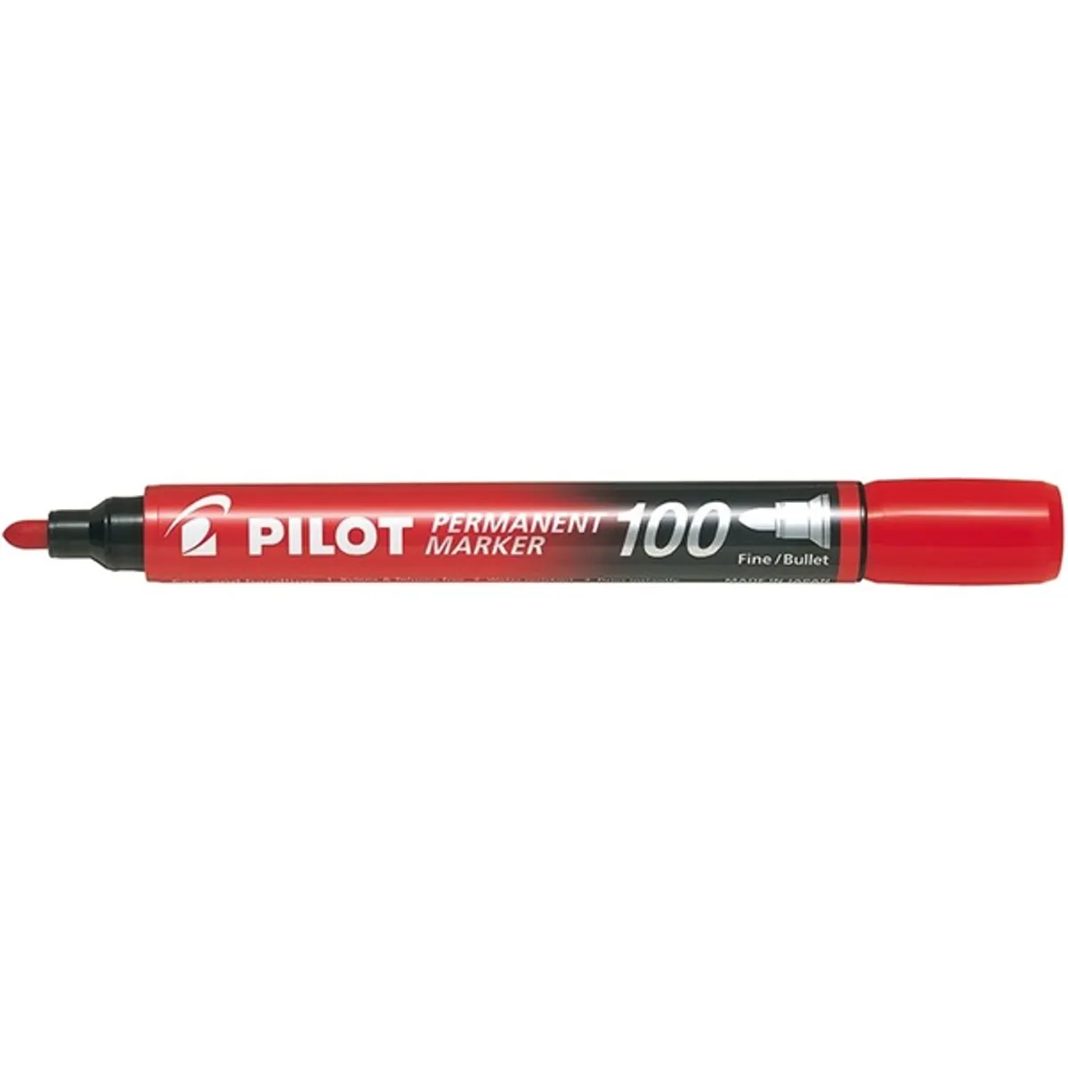 Pilot 100 gömb hegyű piros alkoholos filc #1