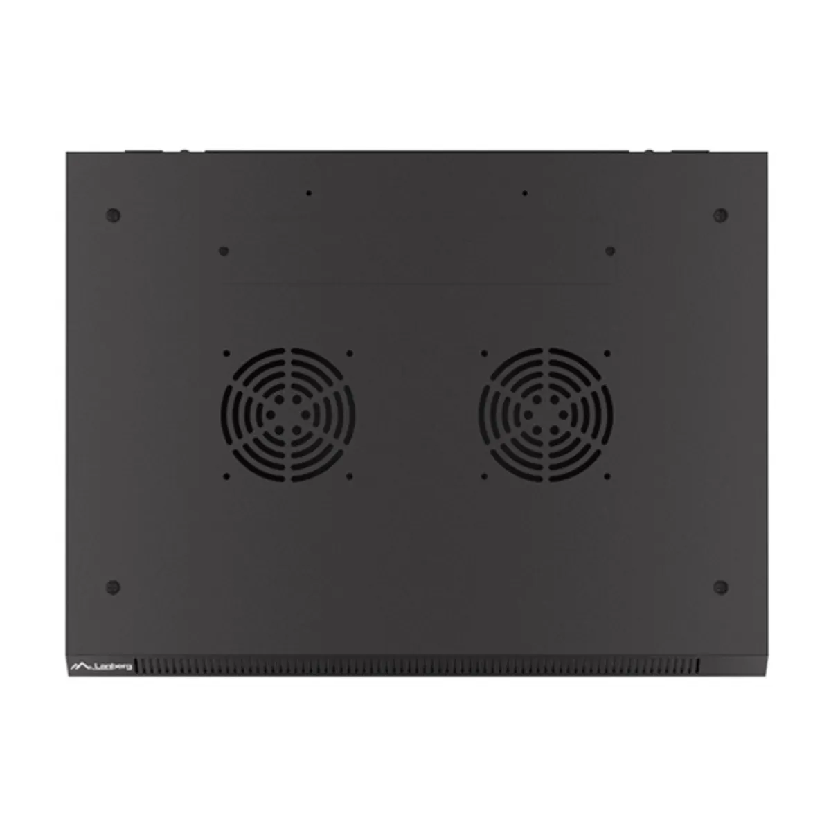 Lanberg WF01-6406-23B 19" 6U SZÉL:600mm MÉLY:450mm MAG:379mm lapraszerelt perforált ajtós fekete fali rack szekrény #7