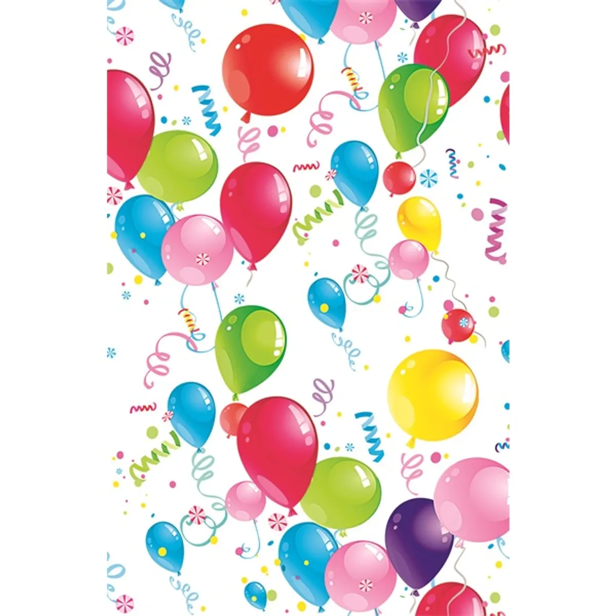 IRIS Daisy papír asztal terítő, lufi mintával, 120x180 cm #2