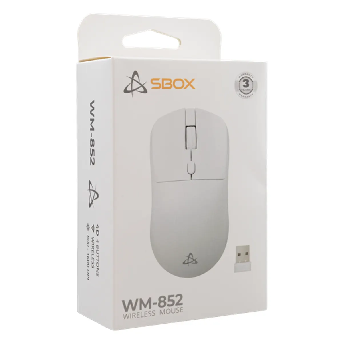 Sbox WM-852W 4D 2,4GHz fehér vezeték nélküli optikai egér #6