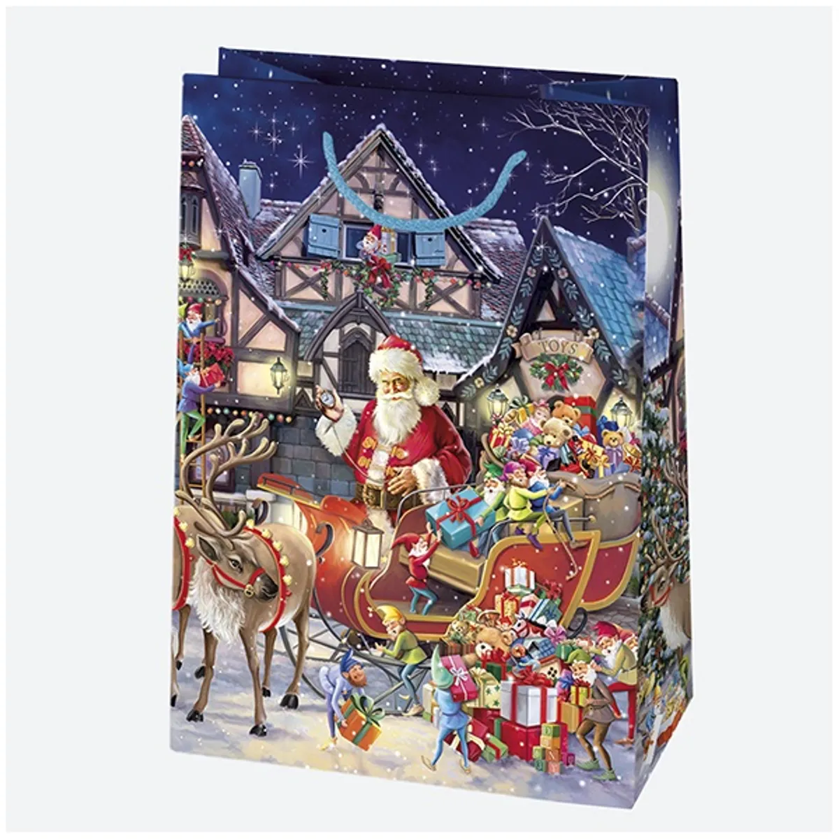 IRIS Karácsonyi ajándéktasak, 290x400x120 mm, különböző színekben és mintával #1