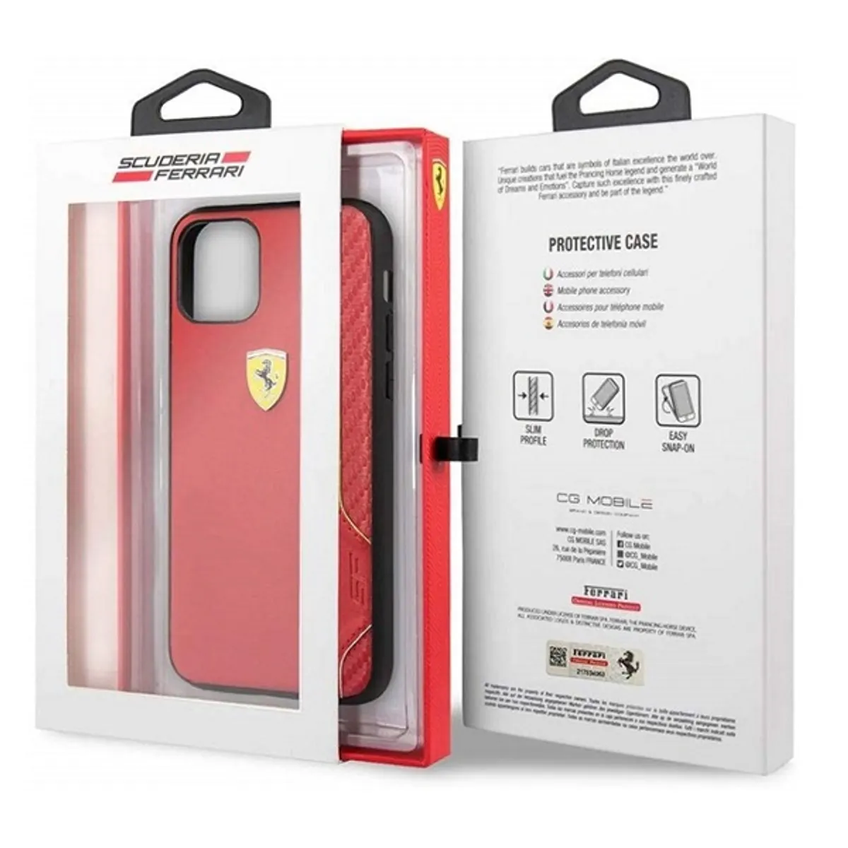 FERRARI On Track IP 11 Pro piros puha PU gumi hátlap #4