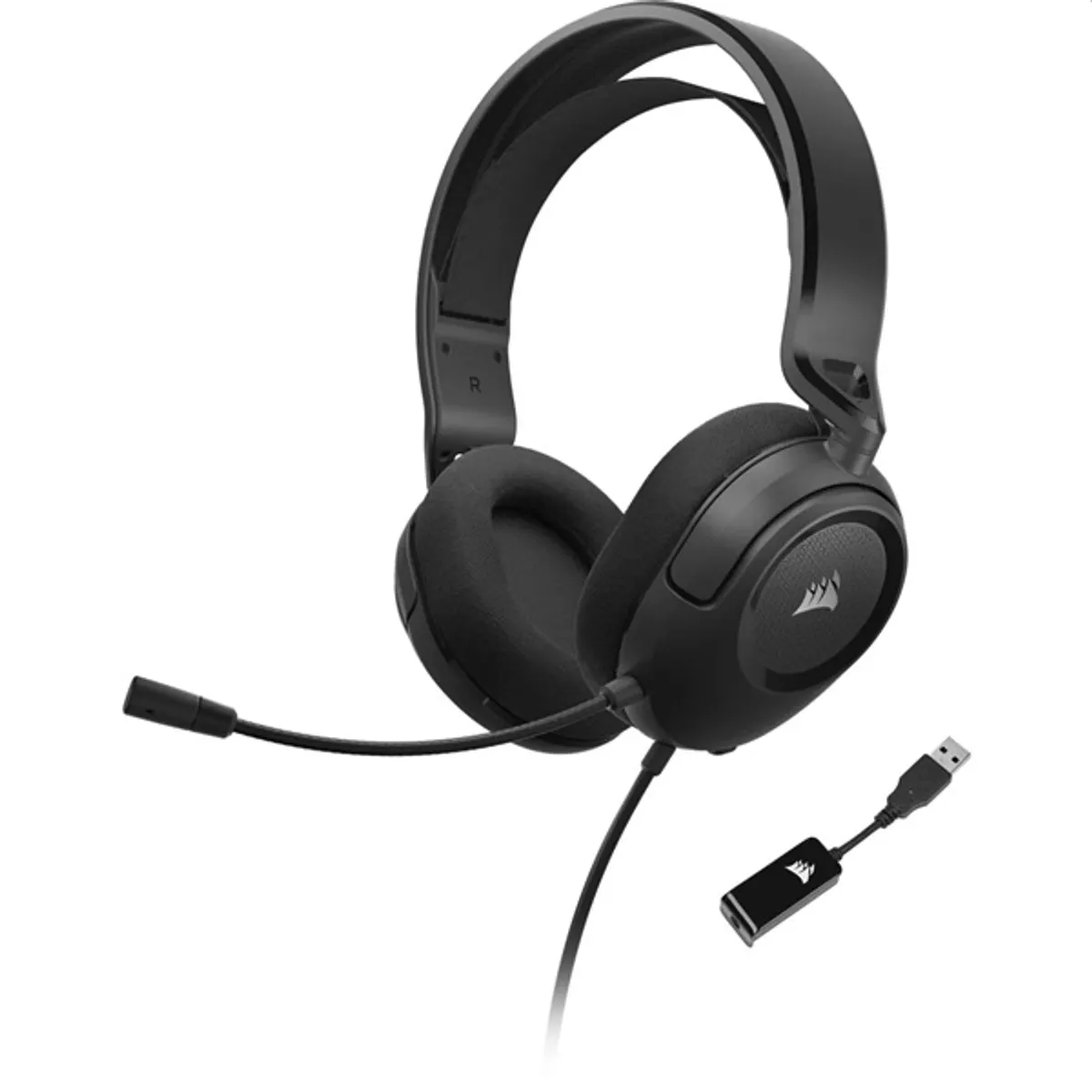 Corsair HS35 SURROUND v2 vezetékes fekete gamer headset #1