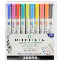 Zebra Mildliner 10db-os kettős végű szövegkiemelő készlet