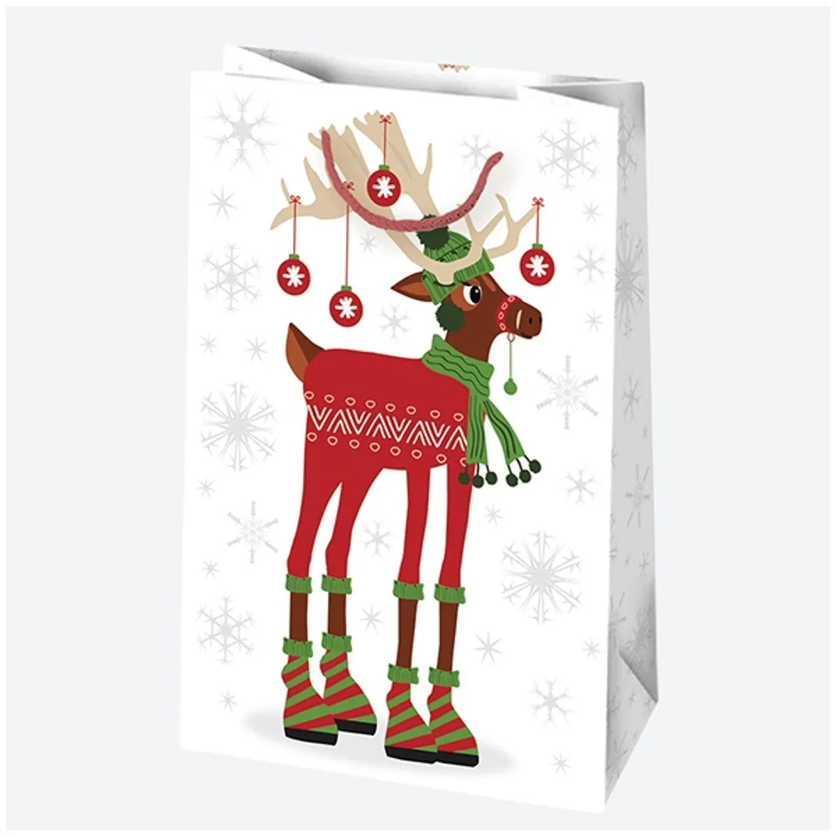 IRIS Karácsonyi ajándéktasak, 160x240x70 mm, különböző színekben és mintával #1