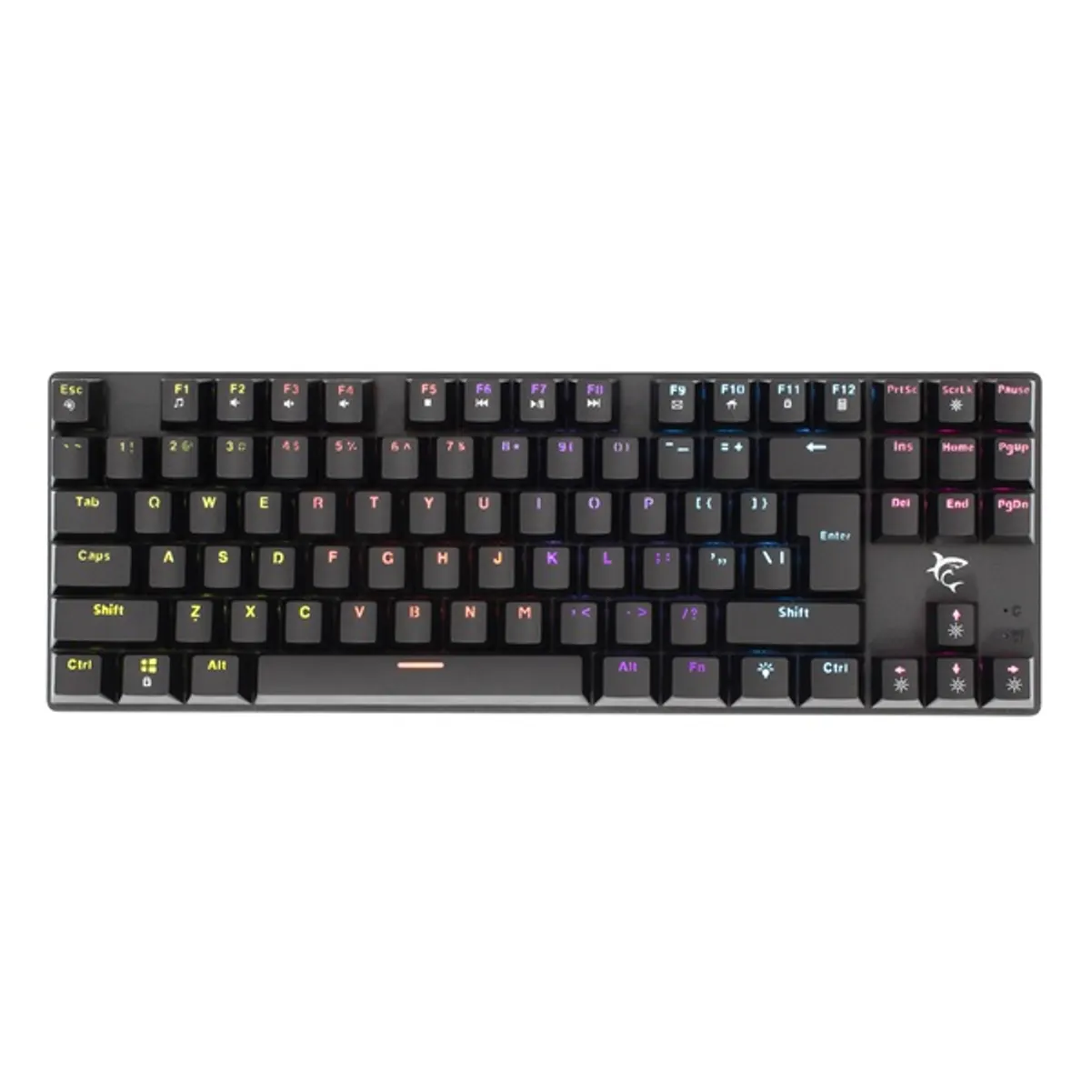 White Shark COMMANDOS GK-2106B/BL-HU fekete mechanikus magyar (blue switch) gamer billentyűzet #2