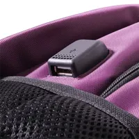 TOO 15,6" USB portos lila hátizsák #5