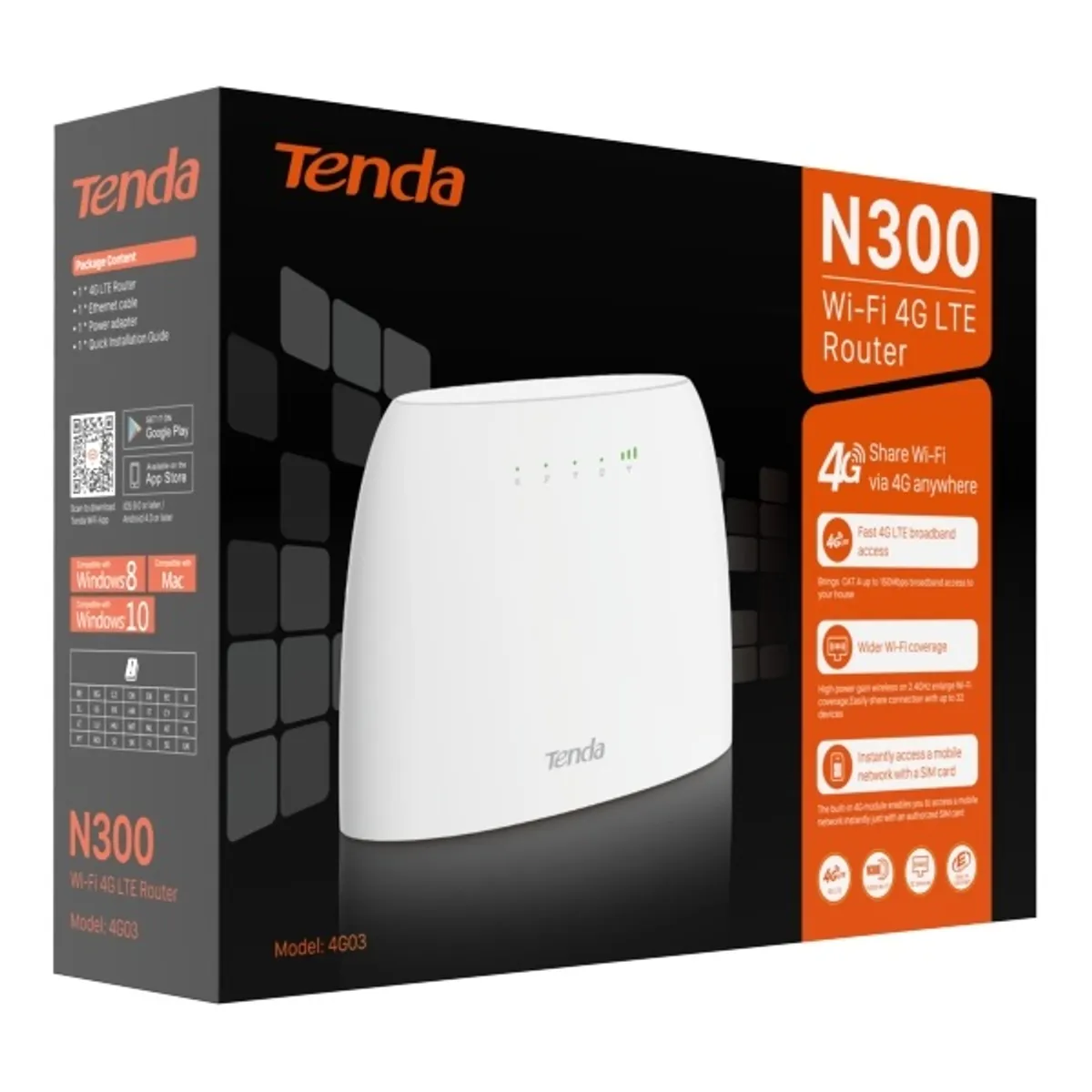 Tenda 4G03 N300 4G VoLTE router #4