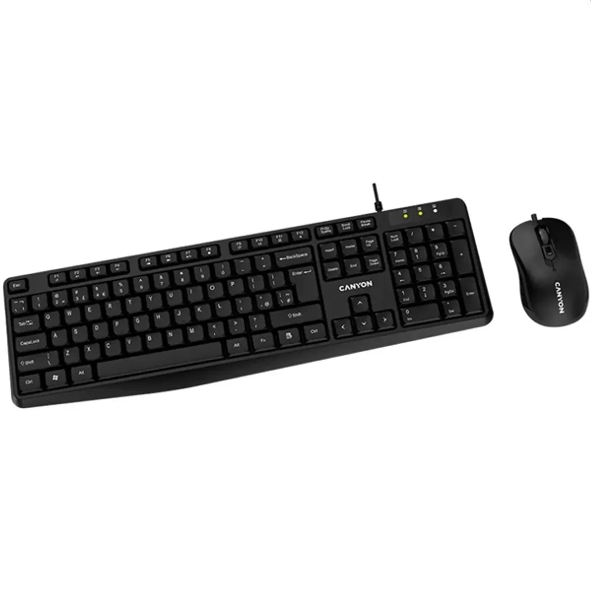 Canyon SET-1 EN/HU fekete vezetékes billentyűzet és egér #2