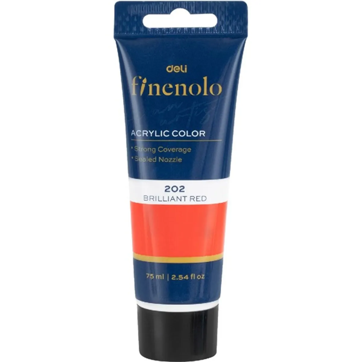 Deli Finenolo 75 ml élénkpiros akrilfesték #1