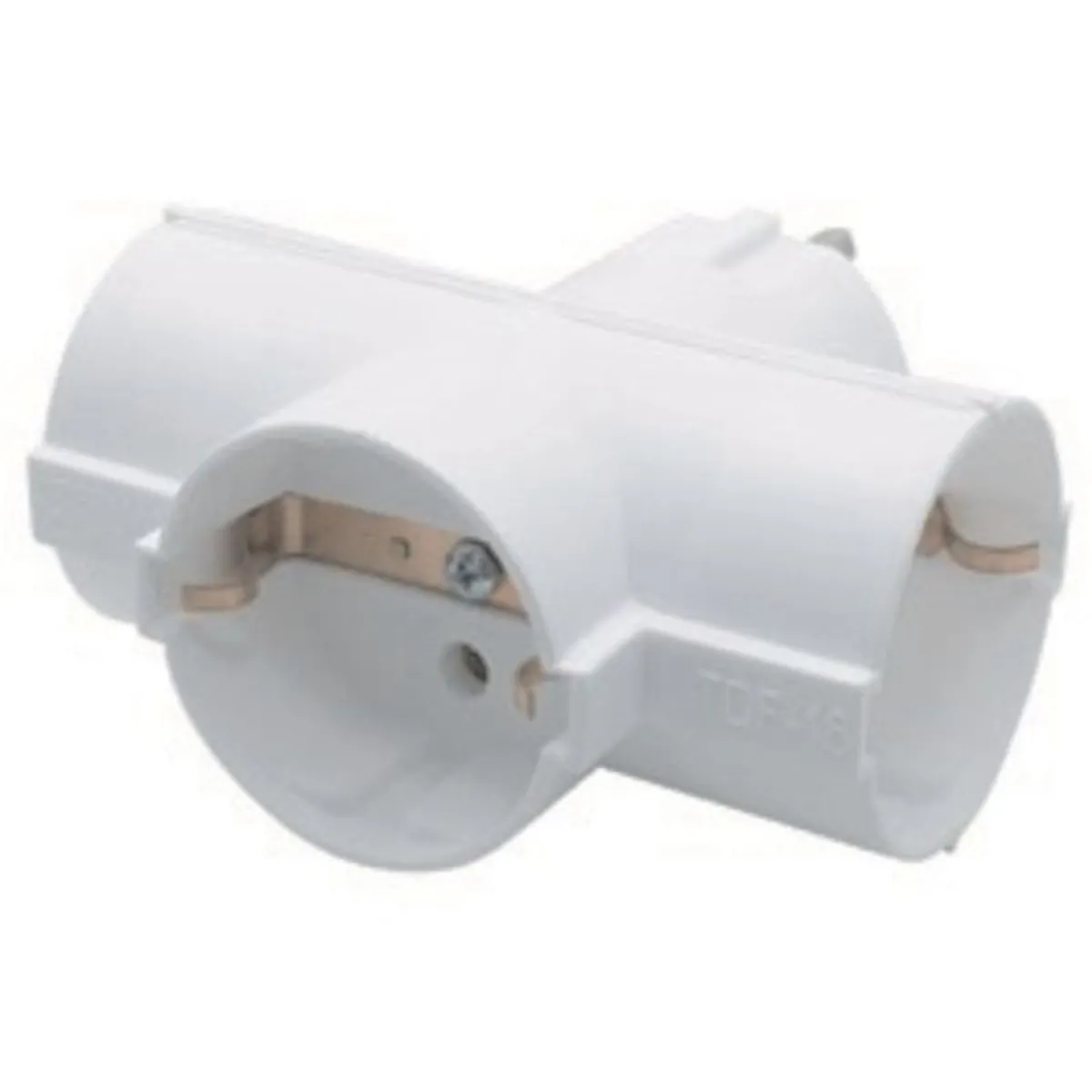 Anco 321392 fehér 3-as földelt T elosztó #1