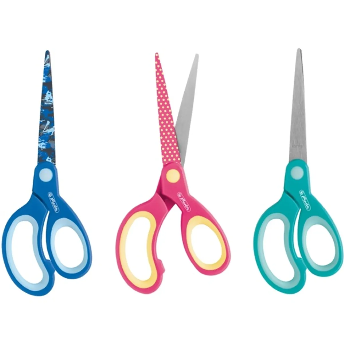 Herlitz Design 17cm balkezes hegyes iskolai olló #1