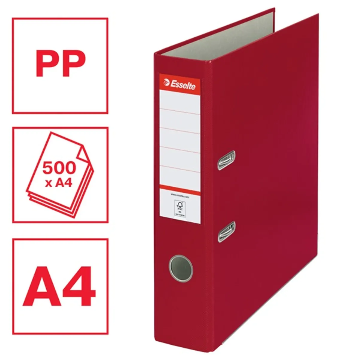 Esselte Economy A4 7,5cm bordó iratrendező #2