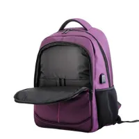 TOO 15,6" USB portos lila hátizsák #4