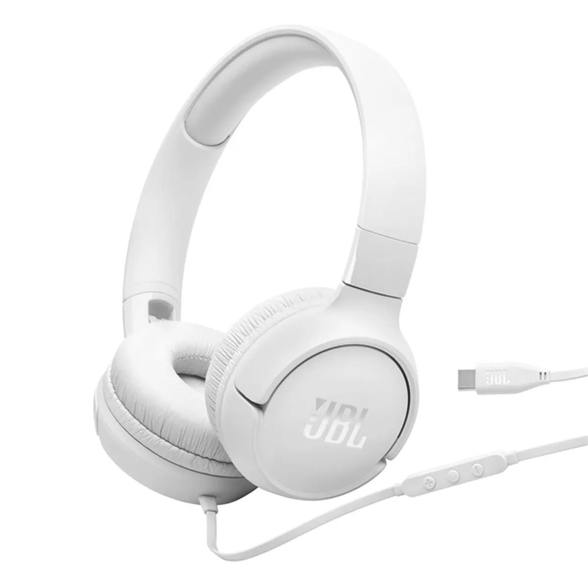 JBL Tune520C  USB-C vezetékes mikrofonos fehér fejhallgató #1
