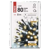 Emos D4AN04 8m/80LED/kül-beltéri/időzítős/meleg/hideg fehér karácsonyi LED fényfüzér #5