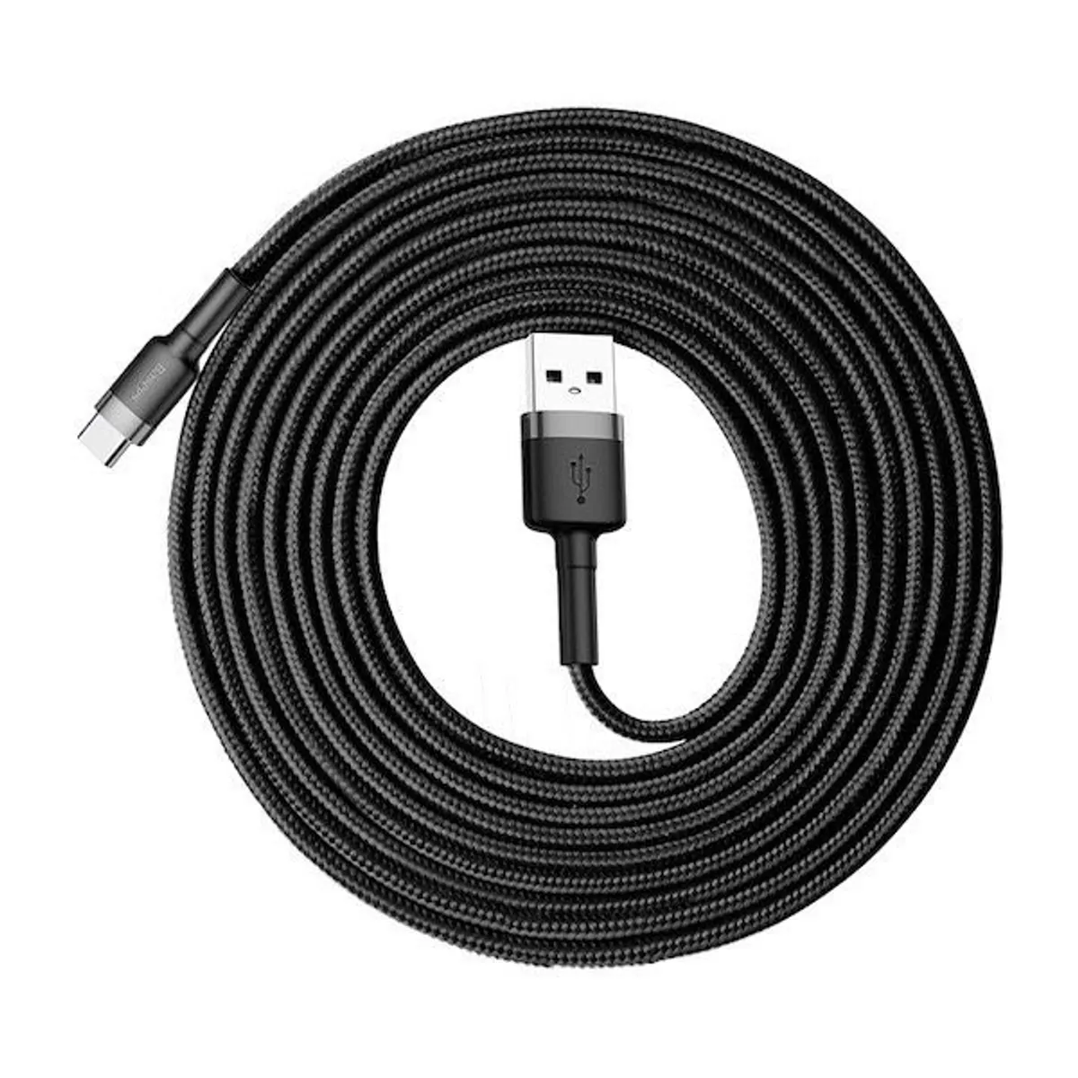 Baseus CATKLF-UG1 Cafule 3m 2A USB A/USB C szürke-fekete adat- és töltőkábel #2