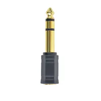 Gembird A-6.35M-3.5F Jack stereo 6,3mm -> Jack stereo 3,5mm M/F fekete adapter