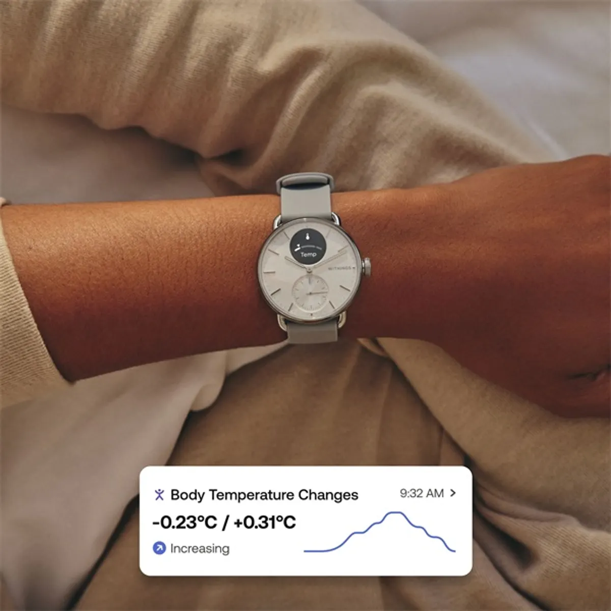 Withings HWA10-model 1 ScanWatch 2 38mm fekete okosóra #7