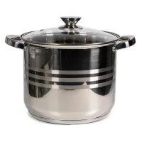 TOO LP-7173-9L prémium rozsdamentes edény  9 liter fazék/lábas+fedő 24 x 20cm #1