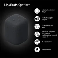Sony SRS-LS1 LinkBuds fekete hordozható Bluetooth hangszóró #7