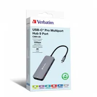 Verbatim 32152 USB-C Pro Multiport CMH-09 9in1 ezüst HUB #4