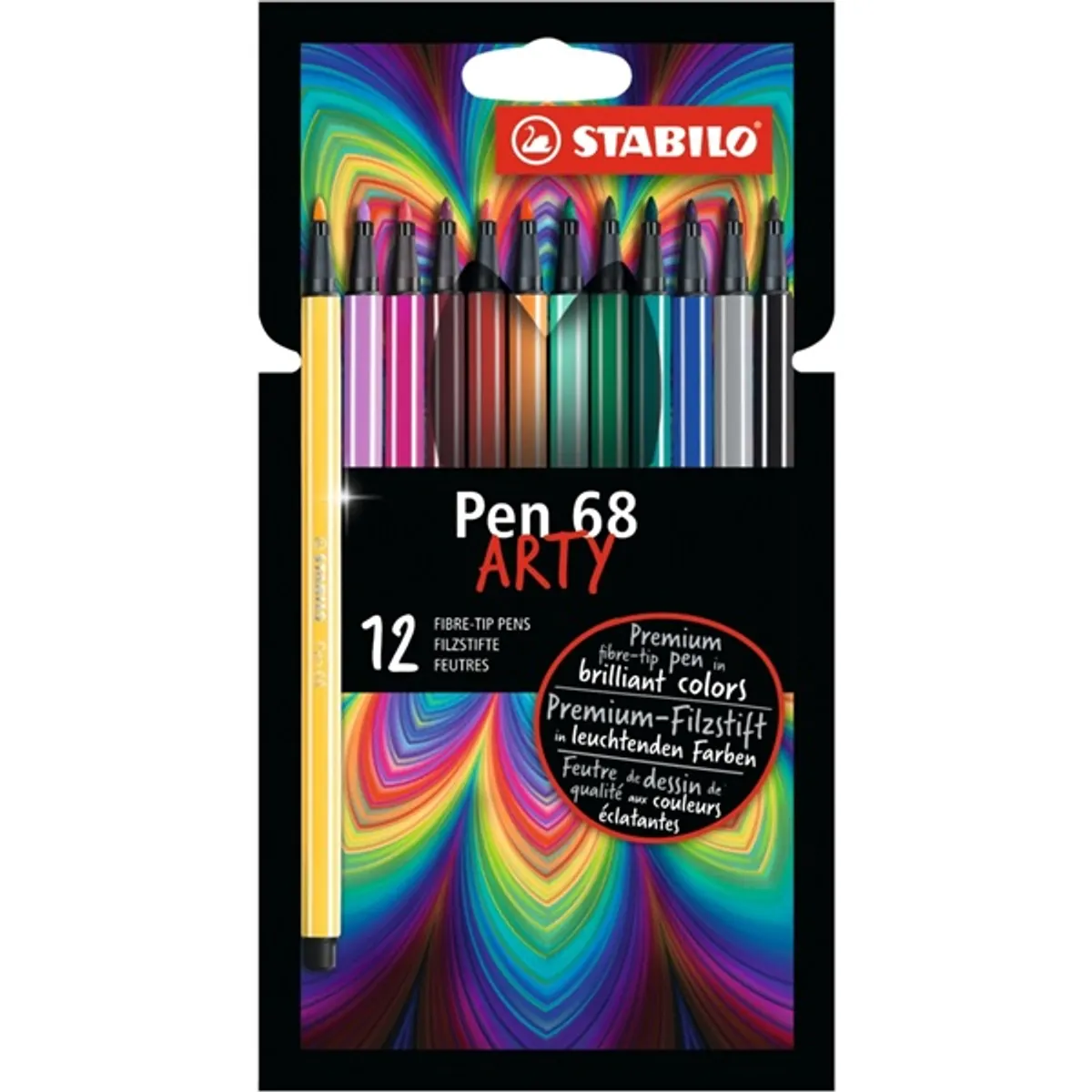 Stabilo ARTY Pen 68 12db-os vegyes színű filctoll készlet #1