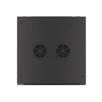 Lanberg WF01-6612-10B 19" 12U SZÉL:600mm MÉLY:600mm MAG:640mm lapraszerelt üvegajtós fekete fali rack szekrény #10