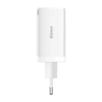 Baseus CCGP120202 GaN5 Pro 65W 2xUSB C/USB fehér töltő #2