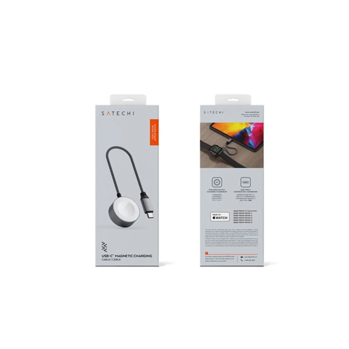 Satechi ST-TCAW7CM 20cm Type-C Apple Watch mágneses töltőkábel #9