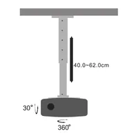 Stell SHO 1090S 40-62cm, 15°, 15kg ezüst mennyezeti kihúzható projektor tartó #3