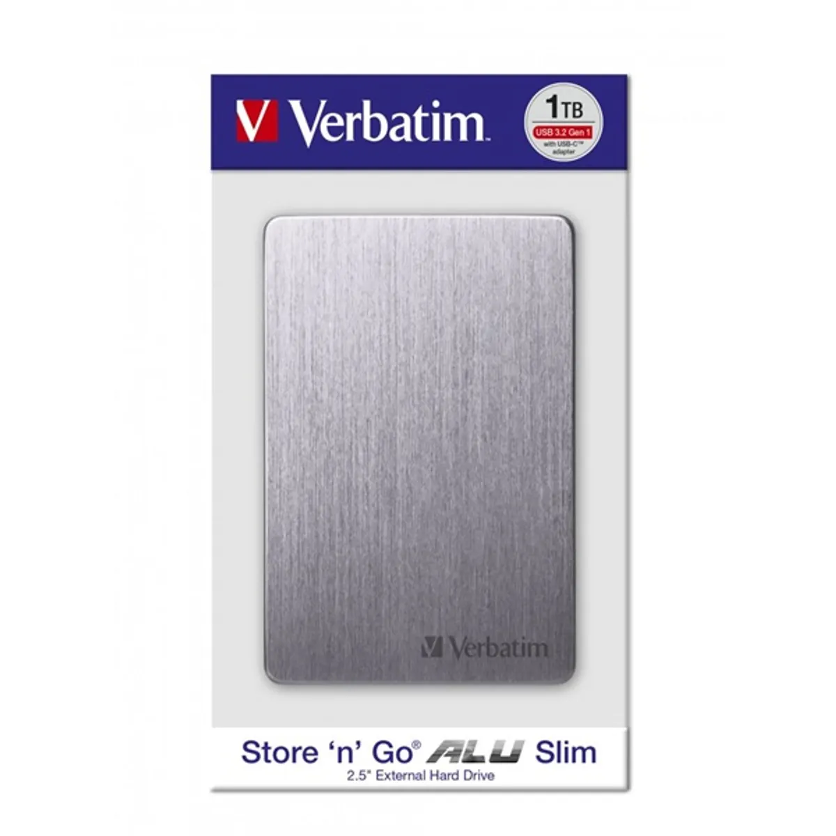 Verbatim 53662 Store `n` Go ALU Slim 2,5” 1TB USB 3.2 Gen 1 szürke HDD #5