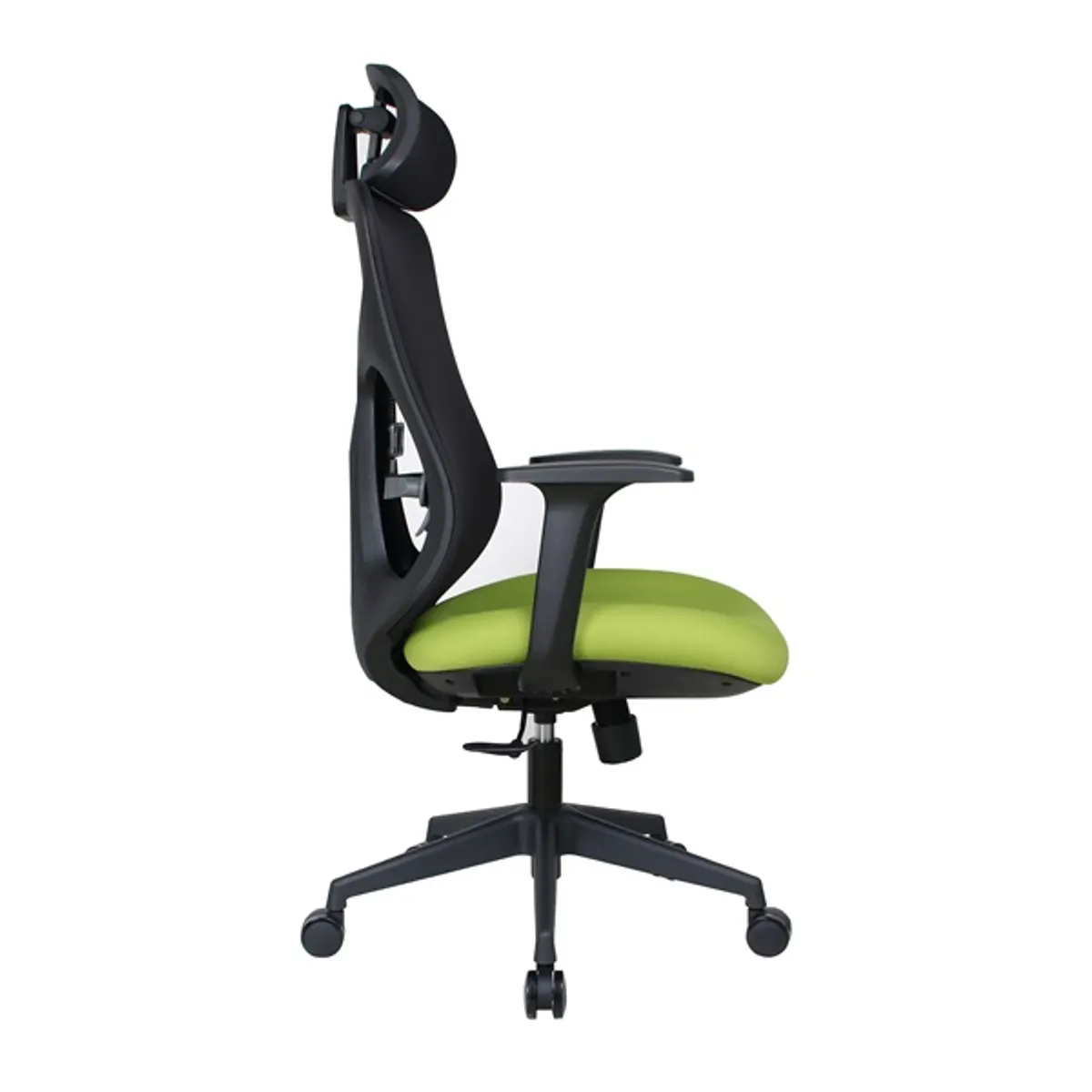 IRISOffice Mirage zöld/fekete ergonómikus,  szövet-hálós irodai forgószék fej és háttámasszal #3
