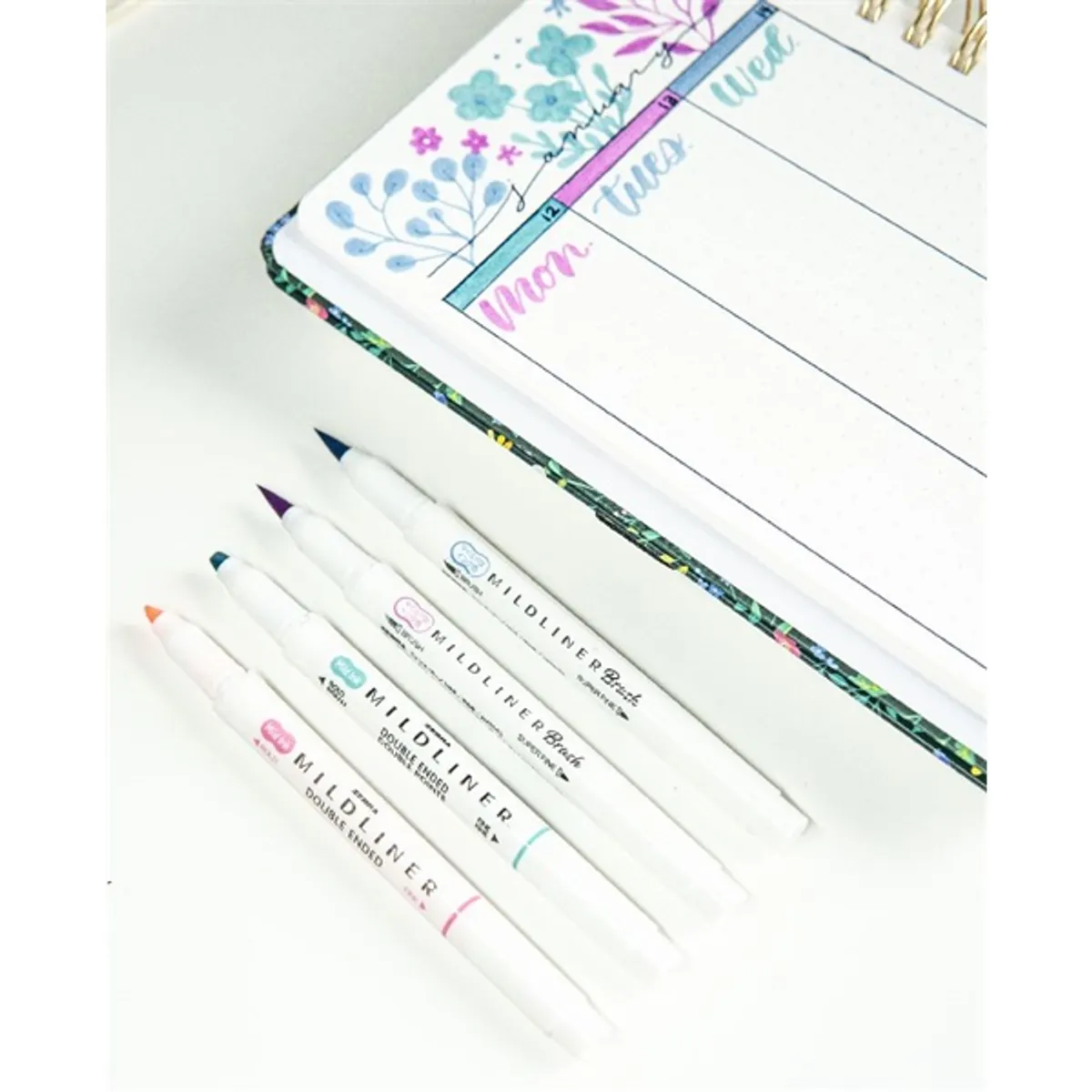 Zebra Mildliner Brush Friendly 5db-os kettős végű ecset marker #4